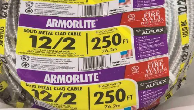 Alt view image 5 of 6 - 68580055 Aluminum Cable Thhn 12/2 Ga B/W/Green (250ft)