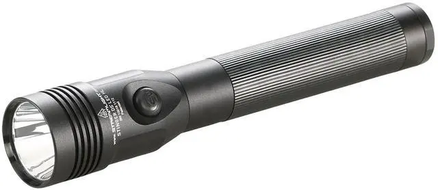 Main image of 75456 Stinger DS HL 800-Lumen 24000-Candela Rechargeable LED Flashlight with Dual Switches and 12-Volt DC Charger, Black