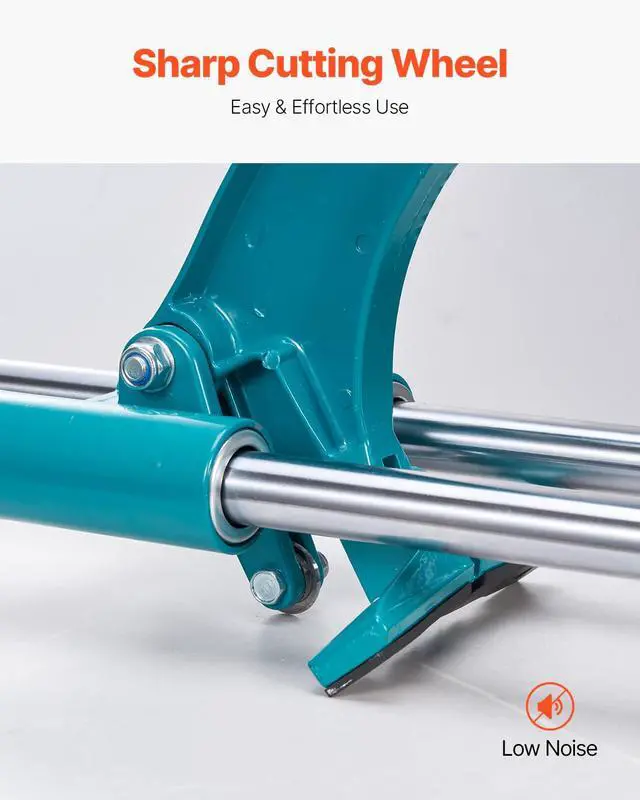 Alt view image 5 of 6 - Manual Tile Cutter, 48 inch Professional Porcelain Ceramic Tile Cutter, Double Rails with Tungsten Carbide Cutting Wheel, Anti-Skid Feet & Infrared Positioning for Home Industrial