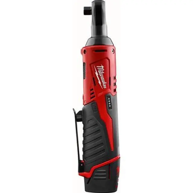 Alt view image 4 of 6 - 2457-21 3/8-in Cordless M12 Lithium-Ion Ratchet Kit