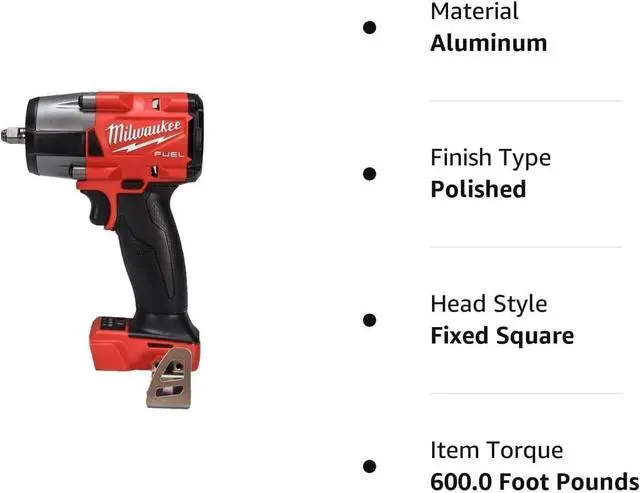 Alt view image 5 of 5 - 'S Mid-Torque Impact Wrench,3/8",Cordless