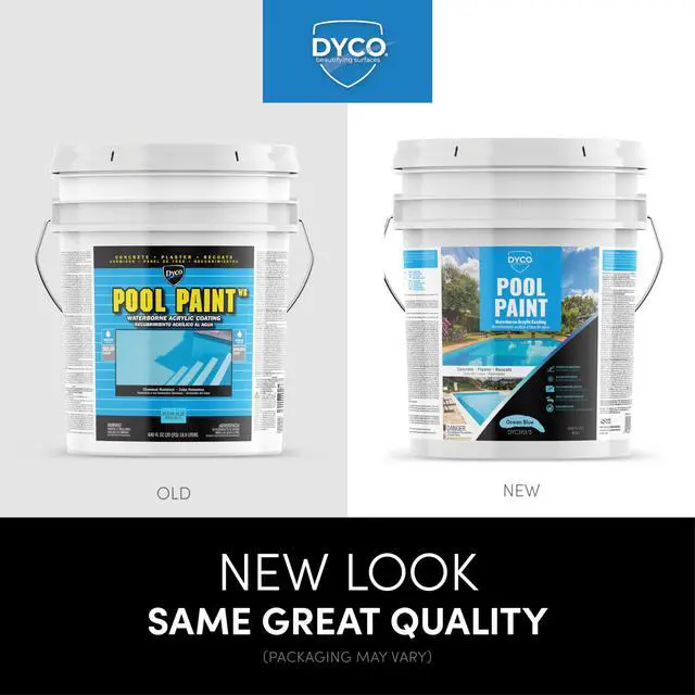 Alt view image 2 of 6 - Dyco Waterborne Acrylic Pool Paint, Resistant to UV, Water, Salt, Chemicals, Fading, Cracking & More, Seals Hairline Cracks (Ocean Blue, 5 Gallon)