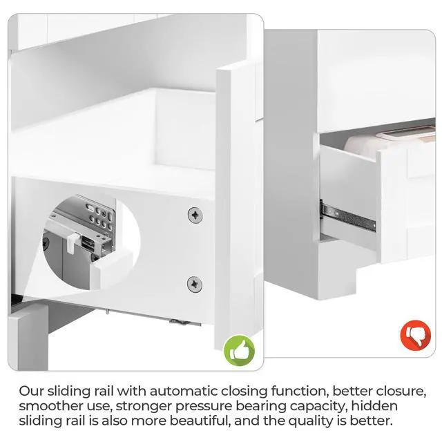 Alt view image 5 of 6 - 24.5" Modern Bathroom Vanity with Ceramic Basin, Undermount Vanity Sink Cabinet with 2 Doors and 1 Drawer, Free Standing Bathroom Storage Cabinet with Sink Combo Set, White