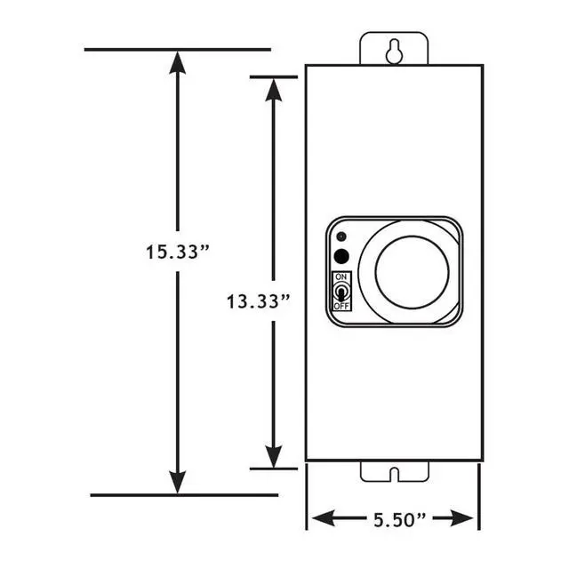 Alt view image 4 of 5 - 300W Slim Line Low age Transformer (12V/15V) with Timer/Photocell for LED Landscape Lighting