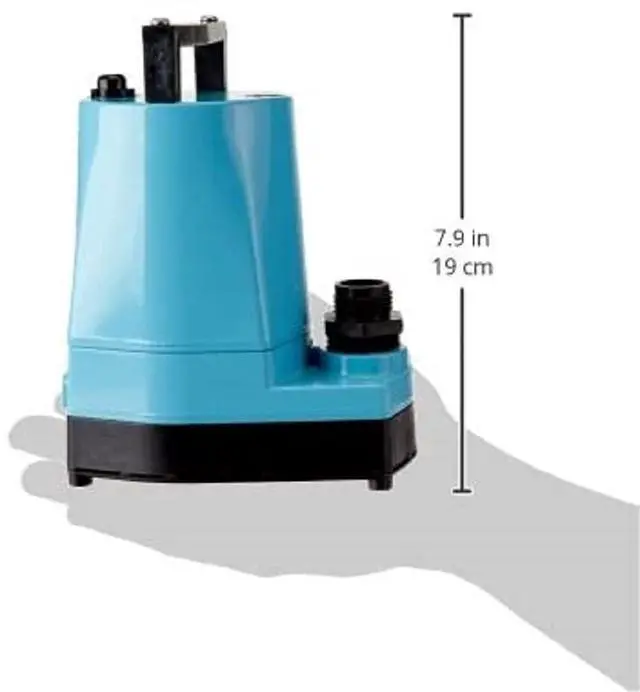 Alt view image 6 of 6 - 5-MSP 115-Volt, 1/6 HP, 1200 GPH Aluminum Manual Utility Pump, 10-Ft. Cord, Blue, 505000