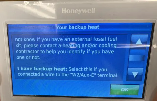 Alt view image 5 of 5 - TH9320WF5003 Wi-Fi 9000 Color Touch Screen Programmable Thermostat, 3.5 x 4.5 Inch, White, 'Requires C Wire"