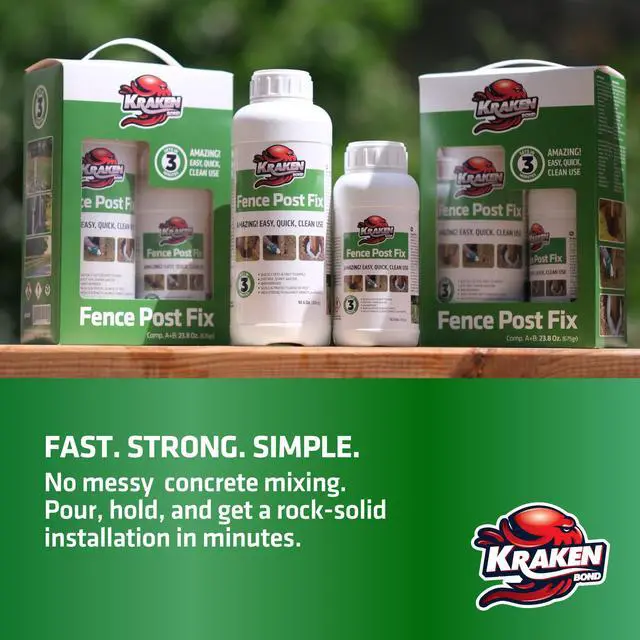Alt view image 5 of 6 - Expanding Foam Post Hole Filler - (12x10.5 + 12x13.2 oz) 2 Part Expanding Polyurethane Concrete Alternative for Fence, Deck, Mailbox, Anchor, Waterproof Fence Post Repair Kit, 12 Pack