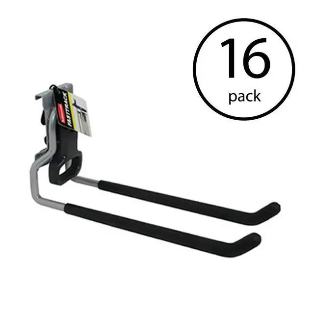 Alt view image 2 of 6 - Fast Track Wall Mounted Garage Storage Utility Multi Hook (16 Pack)
