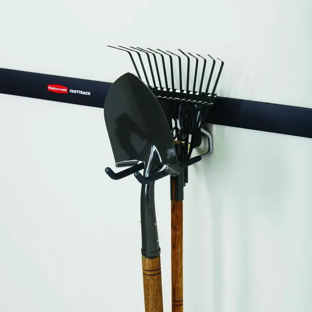Alt view image 5 of 6 - Fast Track Wall Mounted Garage Storage Utility Multi Hook (16 Pack)