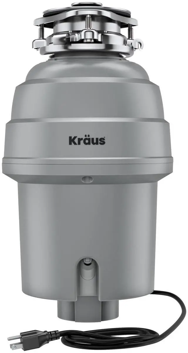 Main image of WasteGuard High-Speed 1 HP Continuous Feed Ultra-Quiet Motor Garbage Disposal with Power Cord and Flange Included and Universal Mount, KWD200-100MGR