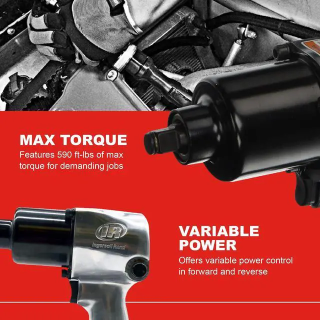 Alt view image 3 of 4 - 231HA 1/2" Air Impact Wrench, Super Duty, 600 ft-lb Torque, Friction Ring Retainer, Pistol