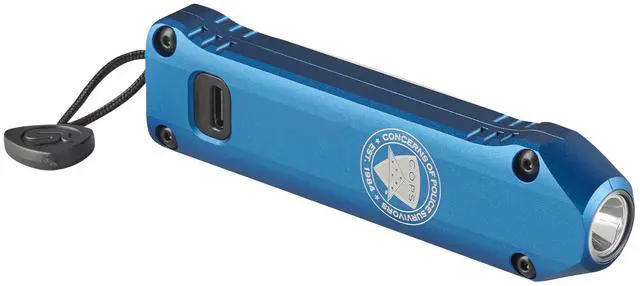 Main image of 88825 Wedge XT 500-Lumen 1,900-Candela Flat Everyday Carry Flashlight, Includes USB-Cable and Pocket Lanyard, Blue C.O.P.S. Edition