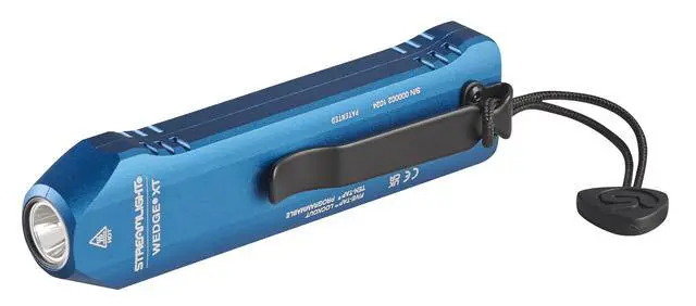 Alt view image 5 of 6 - 88825 Wedge XT 500-Lumen 1,900-Candela Flat Everyday Carry Flashlight, Includes USB-Cable and Pocket Lanyard, Blue C.O.P.S. Edition
