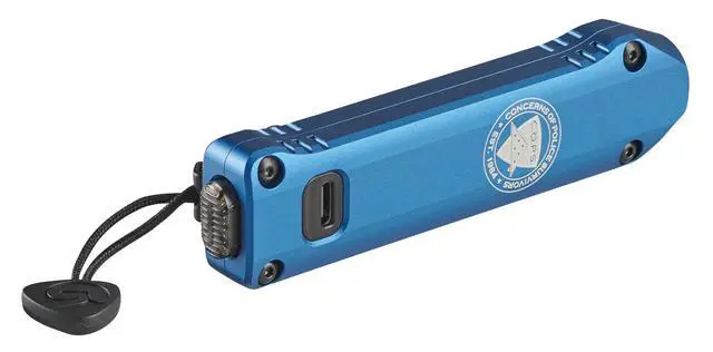 Alt view image 6 of 6 - 88825 Wedge XT 500-Lumen 1,900-Candela Flat Everyday Carry Flashlight, Includes USB-Cable and Pocket Lanyard, Blue C.O.P.S. Edition