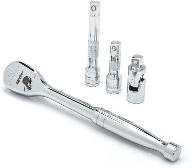 Alt view image 2 of 4 - 49 Pc. 1/2" Drive 6 Pt. 120XP Mechanics Tool Set, Standard & Deep, SAE/Metric - 80700P