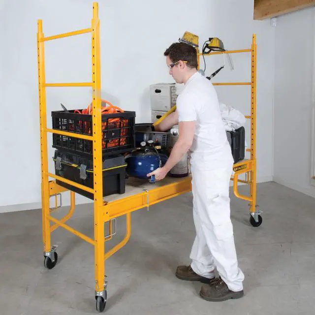 Alt view image 4 of 6 - Multipurpose 6'. Baker-Style Scaffold - 1, 000-Lb. Capacity, Steel, Model# I-CISC