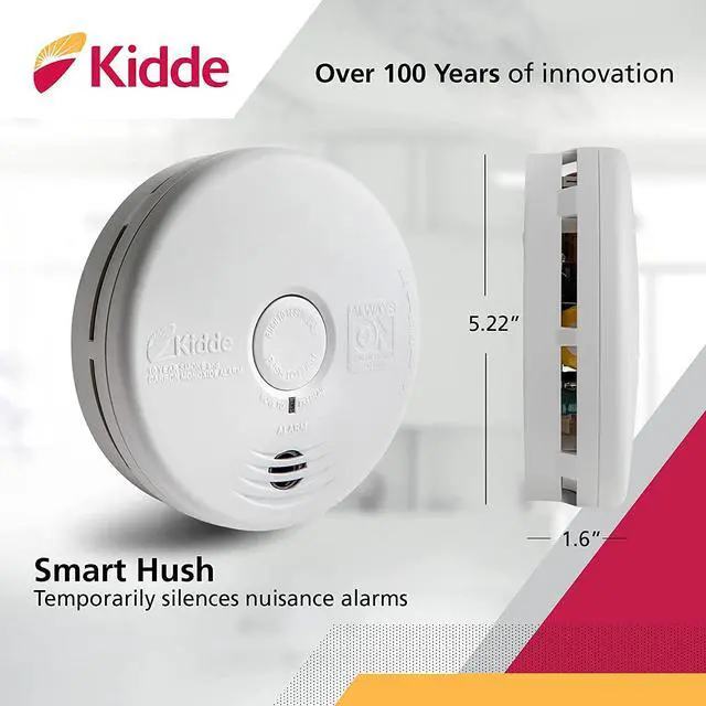 Alt view image 3 of 6 - Smoke & Carbon Monoxide Detector Combo, 10-Year Battery, Replacement Alert, 4 Count (Pack of 1)