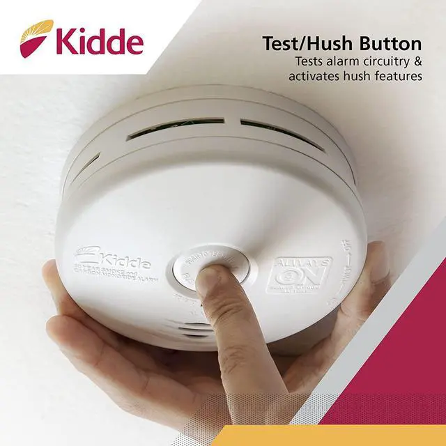 Alt view image 4 of 6 - Smoke & Carbon Monoxide Detector Combo, 10-Year Battery, Replacement Alert, 4 Count (Pack of 1)