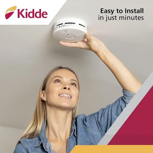 Alt view image 6 of 6 - Smoke & Carbon Monoxide Detector Combo, 10-Year Battery, Replacement Alert, 4 Count (Pack of 1)