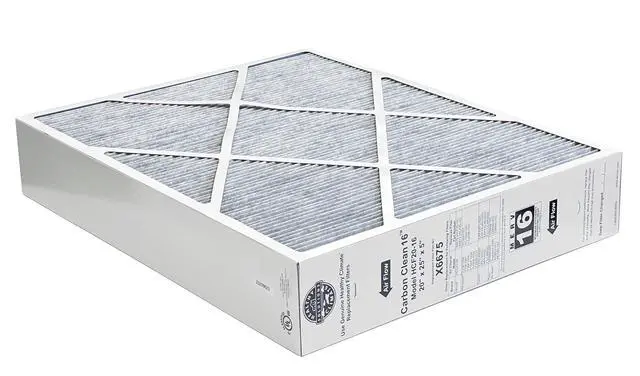 Alt view image 6 of 6 - Healthy Climate X6675 20x25x5 Healthy Climate Carbon-Clean MERV 16 Filter Bundle with Same Day Supply Filter Change Reminder Magnet (1-Pack)