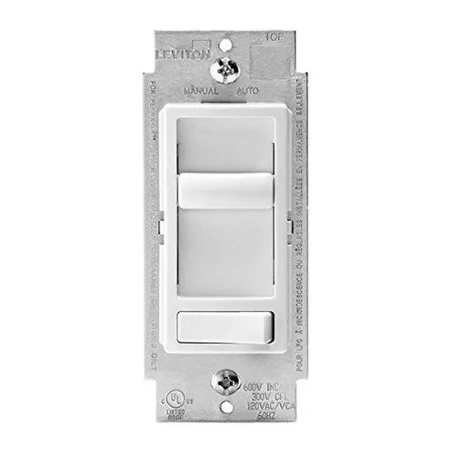 Alt view image 2 of 3 - 6674-P0W SureSlide Universal 150-Watt LED and CFL/600-Watt Incandescent Dimmer, White, 8 Pack
