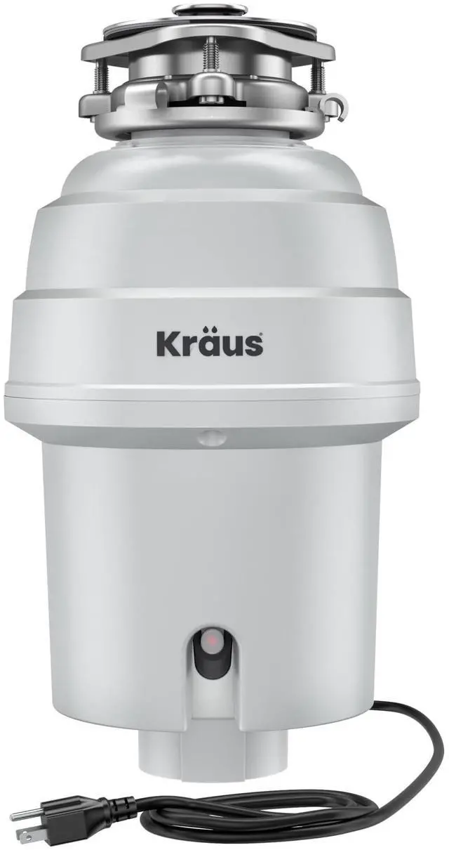 Main image of WasteGuard 1 HP Continuous Feed Garbage Disposal with Ultra-Quiet Motor for Kitchen Sink with Power Cord and Flange Included, KWD201-100MCG