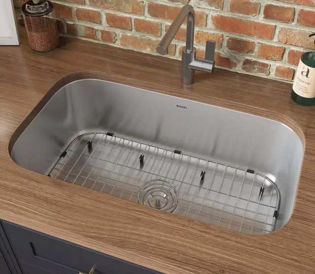 Alt view image 2 of 6 - 30-inch Undermount Kitchen Sink Single Bowl - 16 Gauge Stainless Steel Kitchen Sink with Brushed Finish hides scratches - Easy-to-Clean Single Bowl Undermount Sinks - RVM4250