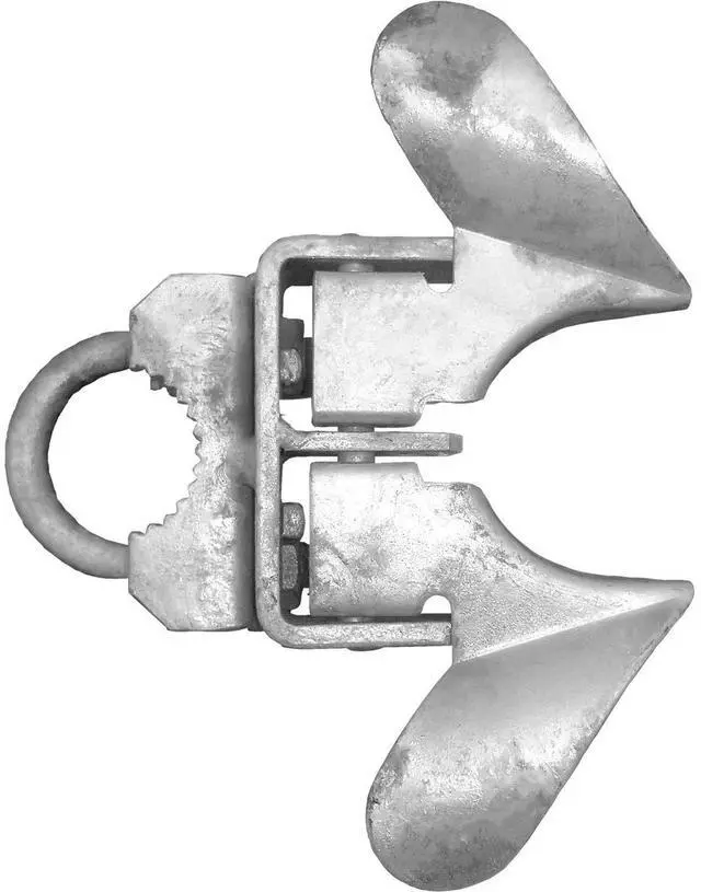 Main image of Galvanized Chain Link Fence Butterfly Gate Latch - 1-3/8" Gate Frame and 2-3/8" Gate Post - CASE Qty 25