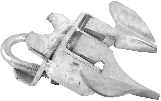 Alt view image 3 of 6 - Galvanized Chain Link Fence Butterfly Gate Latch - 1-3/8" Gate Frame and 2-3/8" Gate Post - CASE Qty 25