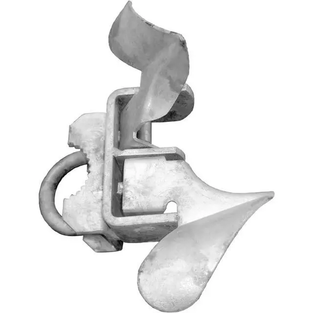 Alt view image 4 of 6 - Galvanized Chain Link Fence Butterfly Gate Latch - 1-3/8" Gate Frame and 2-3/8" Gate Post - CASE Qty 25