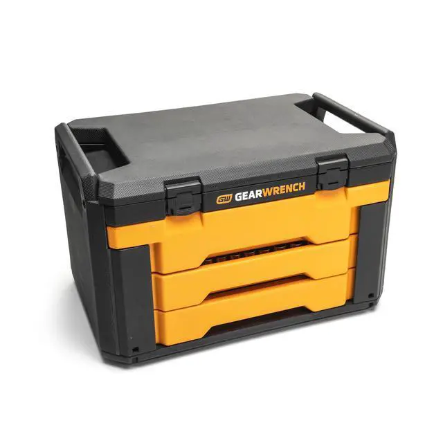 Alt view image 6 of 6 - Mechanics Tool Set in 3 Drawer Storage Box, 232 Piece