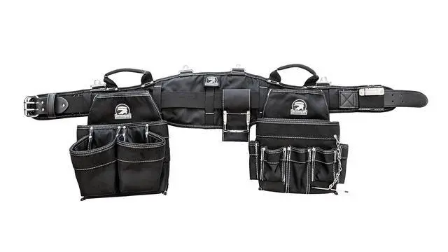 Alt view image 2 of 6 - B240 Electrician's Combo with Pro-Comfort Back Support Belt. Heavy Duty Ventilated Work Belt (XX-Large 47-52 inches)