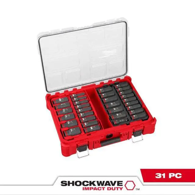 Alt view image 6 of 6 - Electric - Shockwave Impact Duty. Socket 1/2. DR 31PC PACKOUT