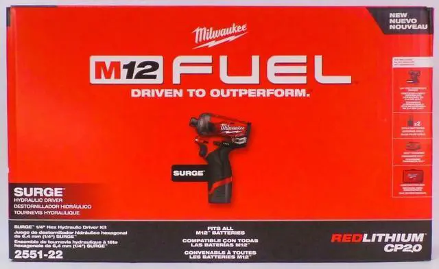 Main image of M12 Fuel Surge 1/4 in. Hex Hydraulic Driver 2 Battery Kit