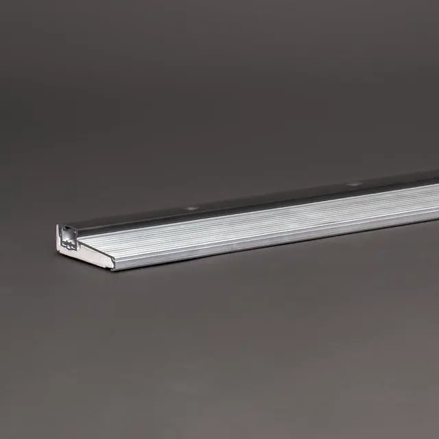 Alt view image 3 of 6 - Adjustable Aluminum Threshold Extra Short Width with Hidden Screws, Adapts to Any Height, Heavy-Duty for Residential & Commercial Use, Available in Multiple Sizes (Mill Finish, 96 inch)