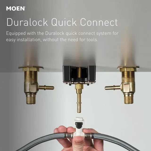 Alt view image 4 of 6 - Gibson Two-Handle High Arc Widespread Modern Bathroom Sink Faucet for 3-Hole Setups with Valve Included, Brushed Nickel, TV6142BN