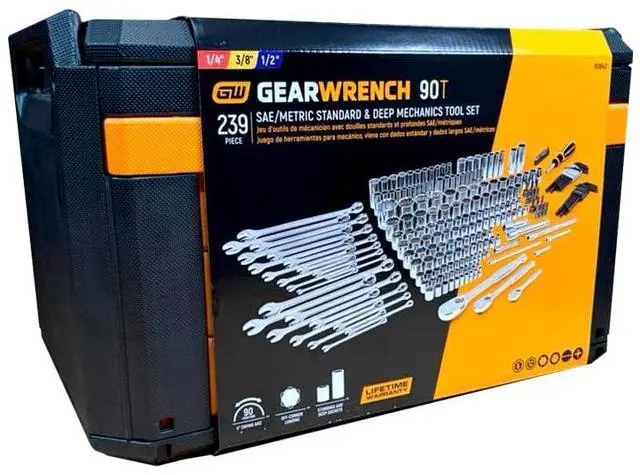 Alt view image 2 of 6 - 239 Pc. BMC Mechanics Tool Set 1/4, 3/8, 1/2 - 80942