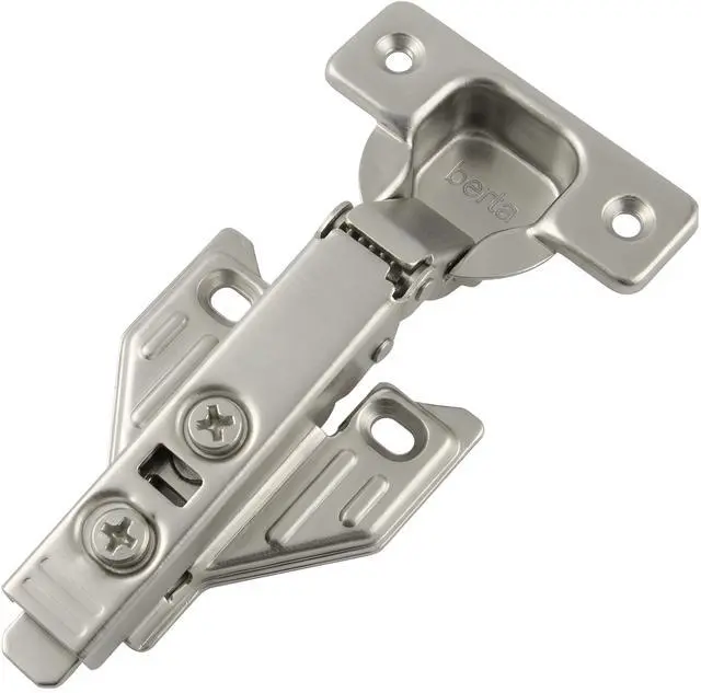 Main image of 100-Pack, Full Overlay Cabinet Door Hinges,105 Degree Adjustable Concealed Kitchen Cabinet Hinges Soft Close for Face Frame Cabinet, with Screws - Durable and Easy Installation