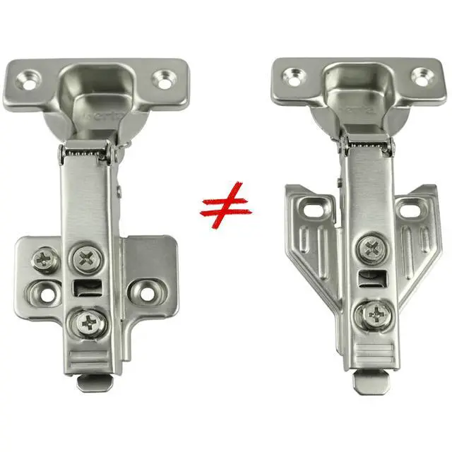 Alt view image 5 of 6 - 100-Pack, Full Overlay Cabinet Door Hinges,105 Degree Adjustable Concealed Kitchen Cabinet Hinges Soft Close for Face Frame Cabinet, with Screws - Durable and Easy Installation