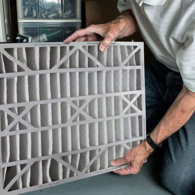 Alt view image 6 of 6 - 3 Pack Pleated Air Filter, Air Bear MERV 11 for HVAC/Furnace, 20x25x5 in