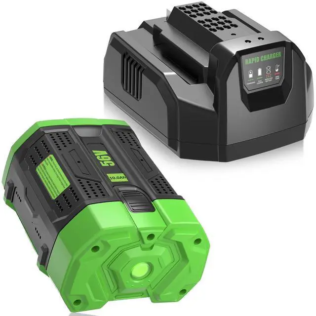 Main image of 1Pack 10.0Ah Battery Replacement for EGO 56V BA4200 Lithium Battery and CH2100 Charger