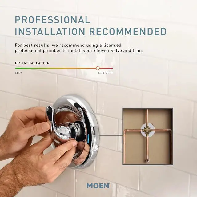 Alt view image 6 of 6 - Ronan Chrome Single-Handle Modern Shower Faucet with Square Handheld Rain Shower Spray Head Featuring Magnetix, Valve Included, 82023