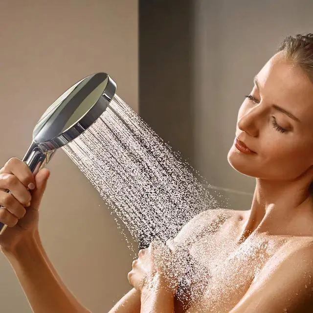 Alt view image 5 of 6 - Raindance Select S Easy Install 5-inch Handheld Shower Head Modern 3 -Spray PowderRain, Rain, Whirl 26037821