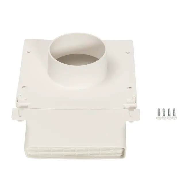 Alt view image 4 of 4 - PreVent-It Soffit Vents 4 Inch - Only Design that Prevents Moist Air from Re-entering Home, Under Eave Exterior Vents for Bathroom Exhaust Fan, Screws Included, White, 4-Pack
