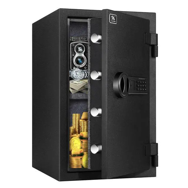 Main image of Fireproof Safe, 1.8 Cubic Feet Large Steel Digital Safe Box with Code Button Keypad, Heavy Duty Safe for Home and Office