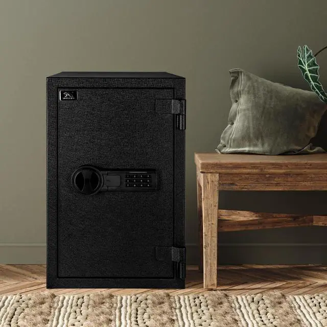 Alt view image 2 of 6 - Fireproof Safe, 1.8 Cubic Feet Large Steel Digital Safe Box with Code Button Keypad, Heavy Duty Safe for Home and Office