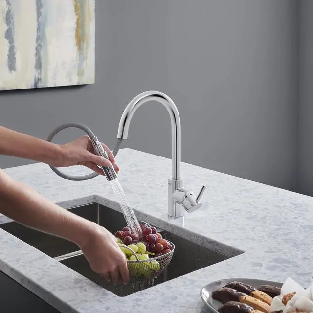 Alt view image 6 of 6 - 32665003 Concetto Pull-Down Kitchen Faucet with Sprayer, 1.75 GPM, Chrome