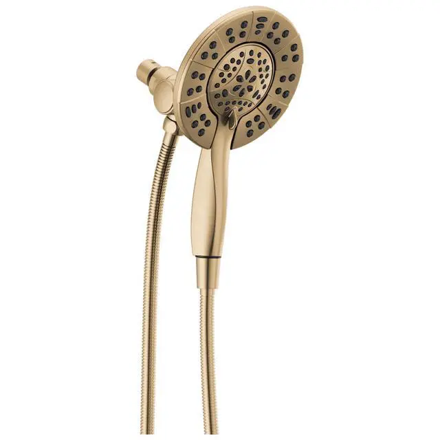Main image of 4-Setting In2ition 2-in-1 Dual Shower Head with HandHeld Spray, Brushed Gold Detachable Shower Head with Hose, Showerhead, 1.75 GPM Flow Rate, Champagne Bronze 58499-CZ