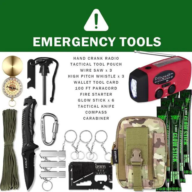 Alt view image 5 of 6 - Complete 72 Hours Earthquake Bug Out Bag Emergency Survival Kit for Family. Be Prepared for Hurricanes, Floods, Tsunami, Other Disasters