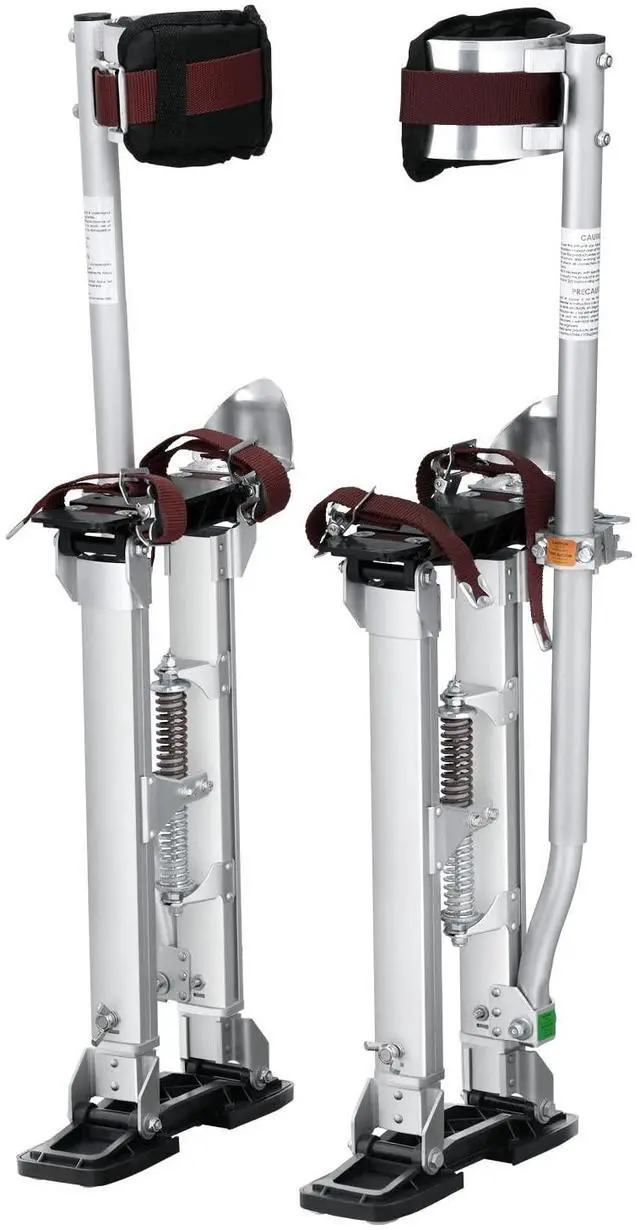Main image of 18''-30'' Adjustable Aluminum Drywall Tool Stilts, Durable Non-Slip Work Stilts with Protective Knee Pads, for Sheetrock Painting, Taping, Walking, Silver